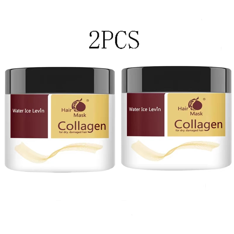 Collagen-Infused Moroccan Argan Oil Hair Mask for Deep Repair and Revitalization of Dry, Damaged Hair