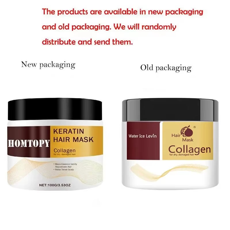 Collagen-Infused Moroccan Argan Oil Hair Mask for Deep Repair and Revitalization of Dry, Damaged Hair