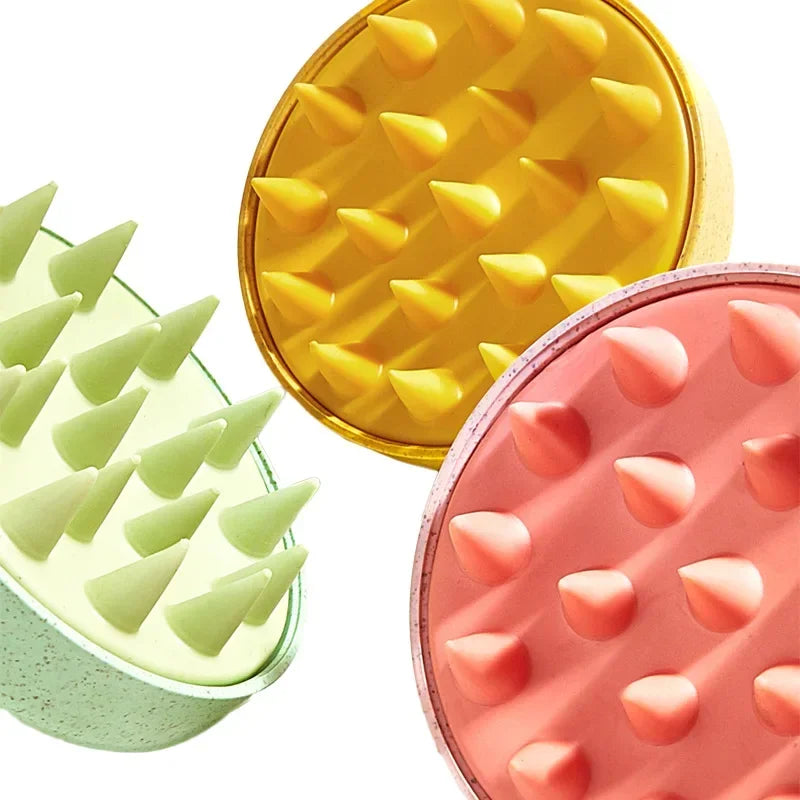 Soft Silicone Head Scalp Massage Comb Shampoo Brush Hair Washing Comb Bath Shower Brush Hair Salon Hairdressing Tool