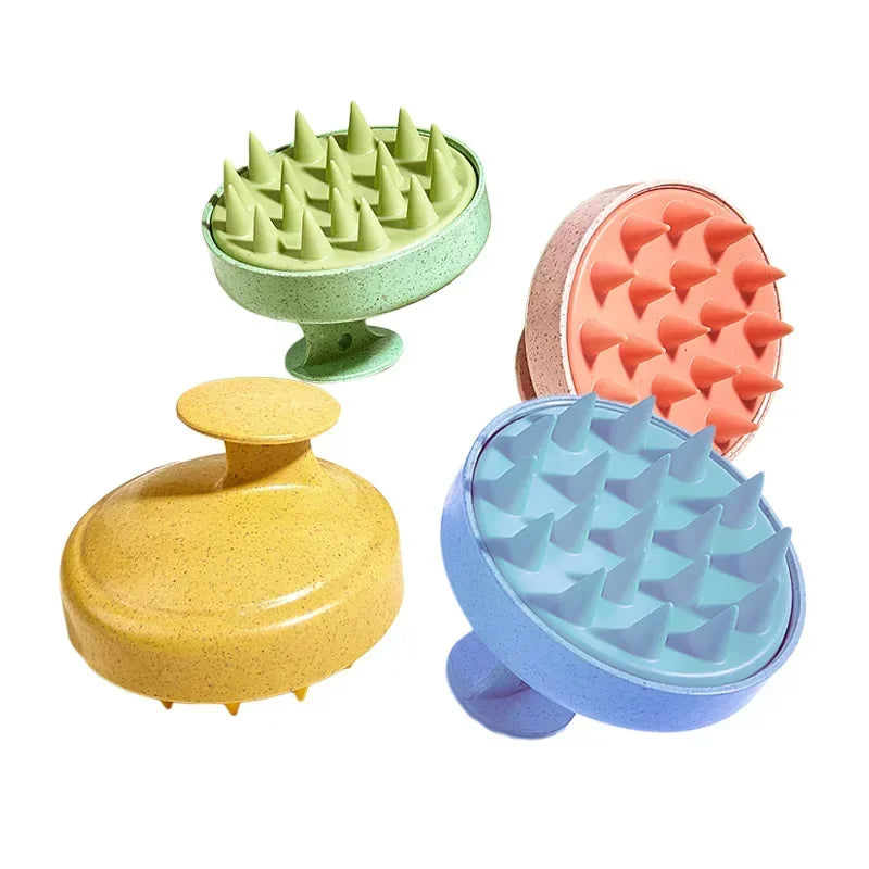Soft Silicone Head Scalp Massage Comb Shampoo Brush Hair Washing Comb Bath Shower Brush Hair Salon Hairdressing Tool